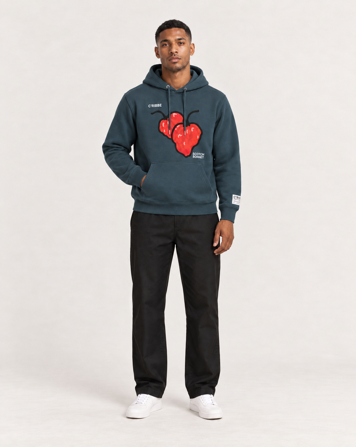 SCOTCH BONNET Sweatshirt Hoodie - India Ink Grey