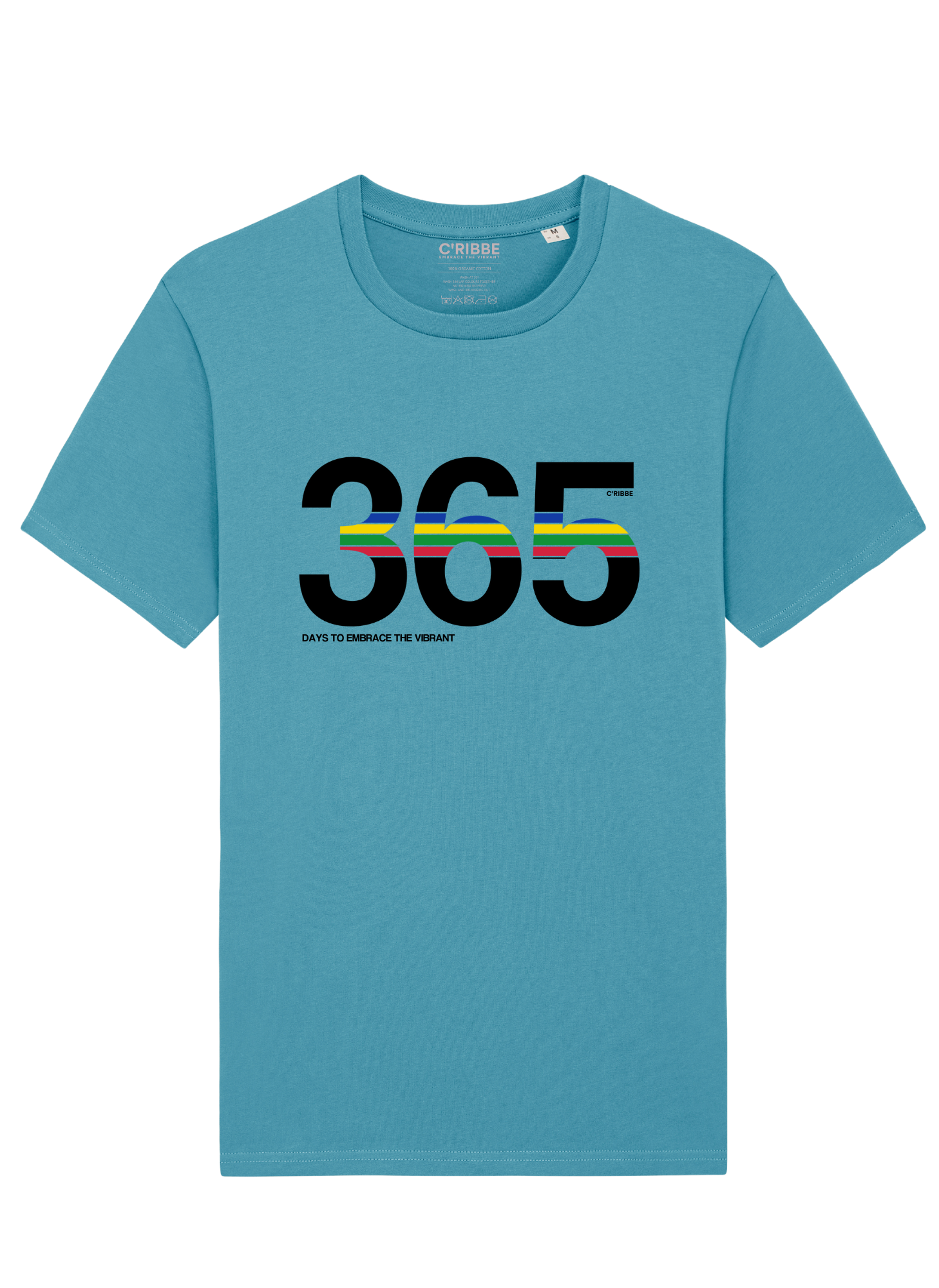 365 Days Unsex Crew Neck T-Shirt, Atlantic blue