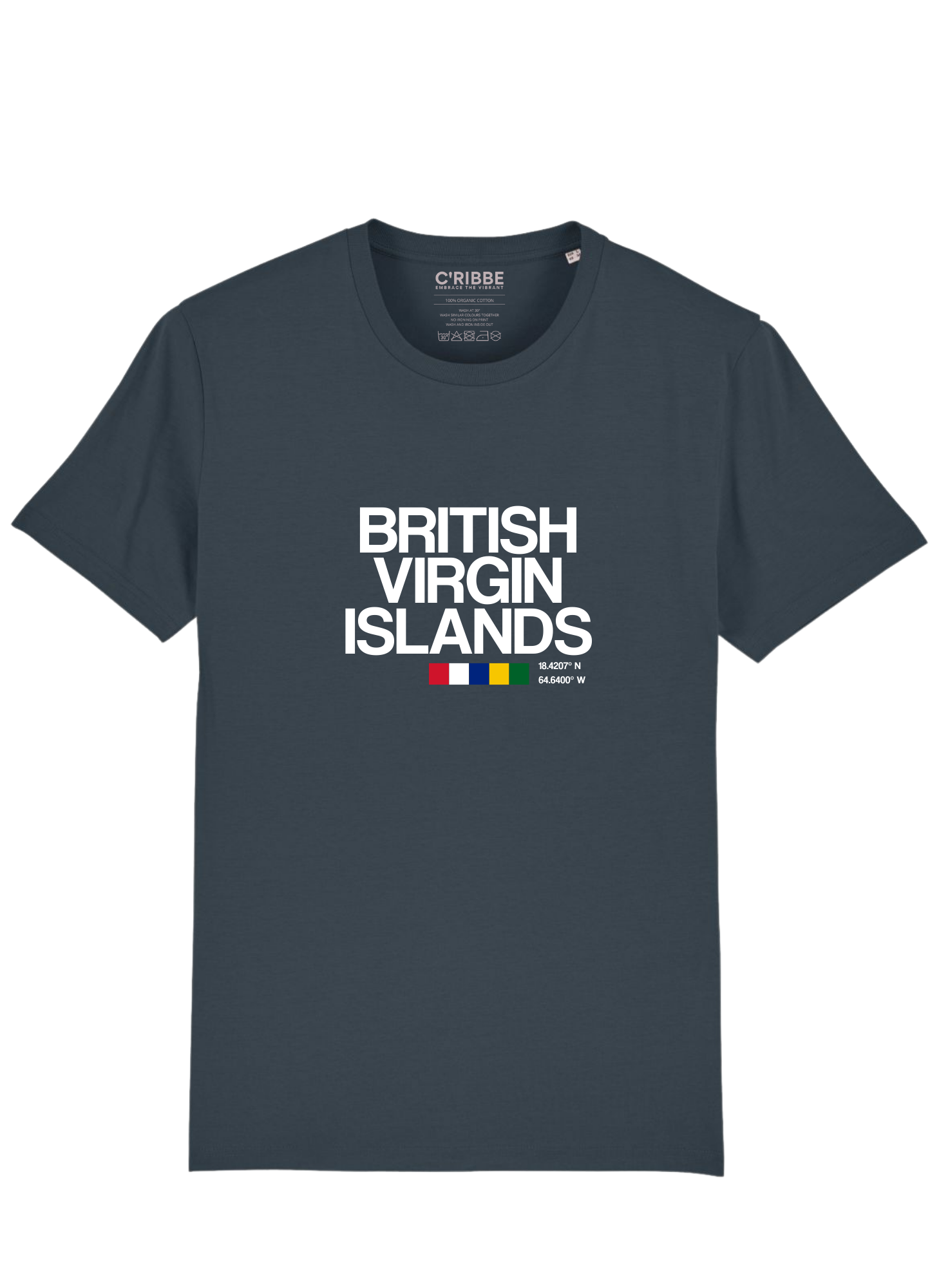 BRITISH VIRGIN ISLANDS Print Unisex T-Shirt, Glazed Green