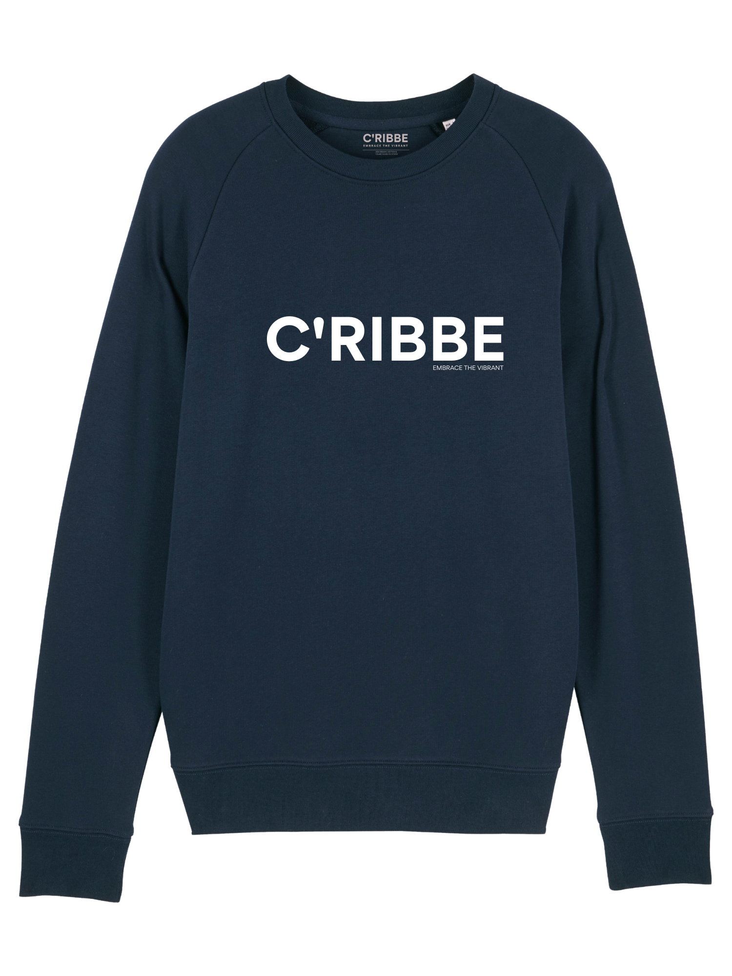 C'RIBBE Men's Crew Neck Sweatshirt, French Navy