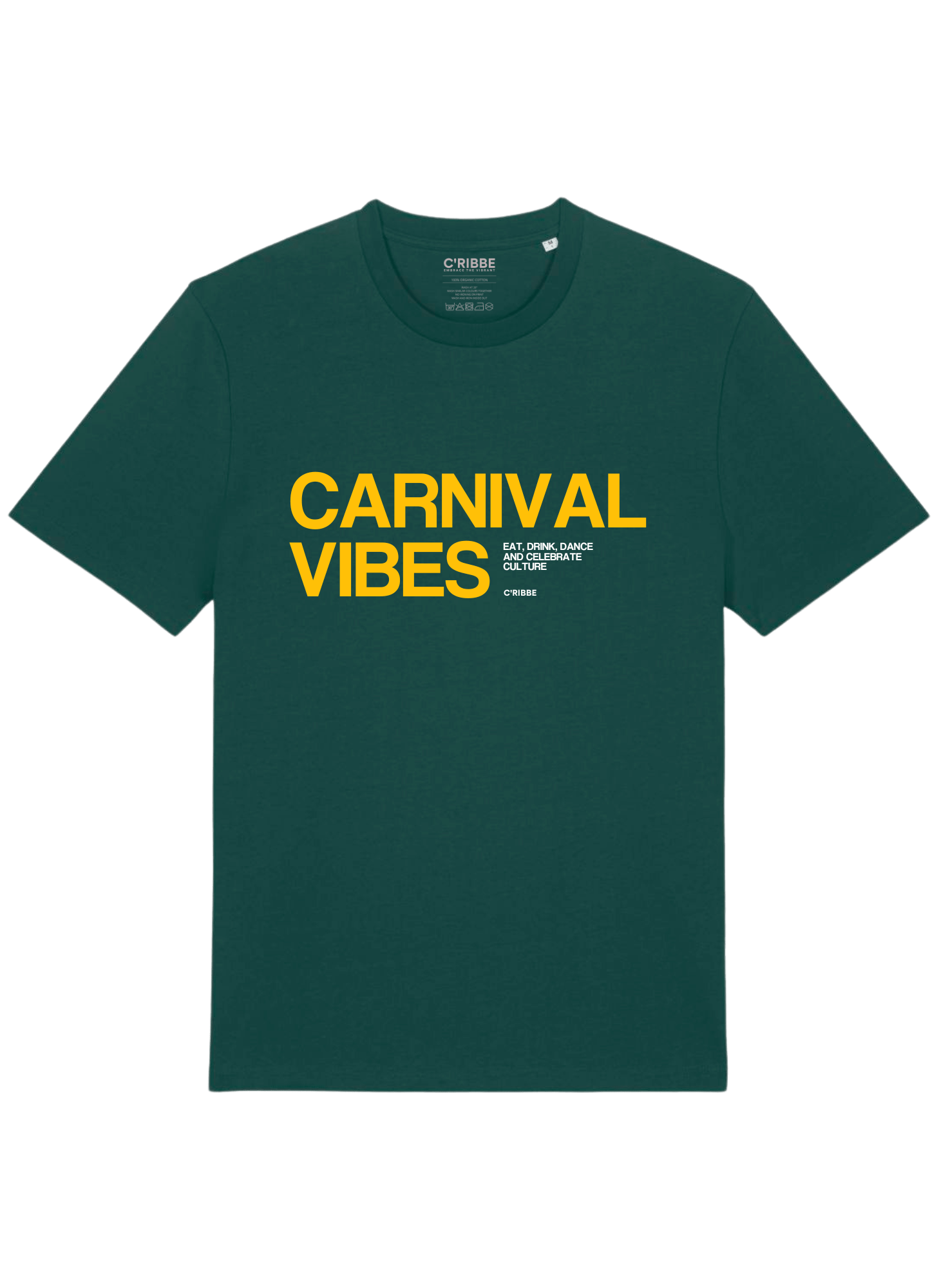 CARNIVAL VIBES Unisex Crew Neck T-Shirt, Spectra Yellow