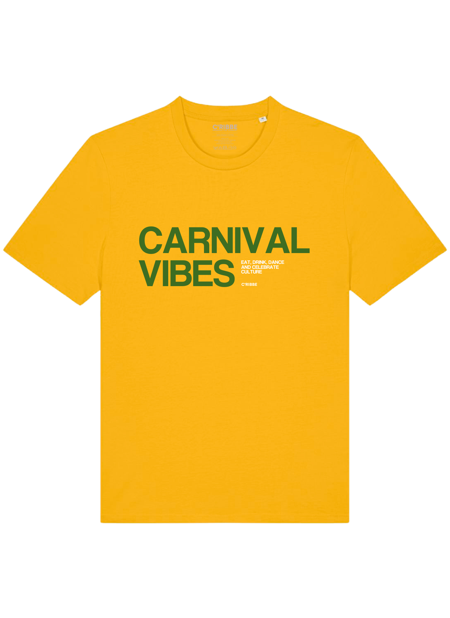 CARNIVAL VIBES Unisex Crew Neck T-Shirt, Spectra Yellow