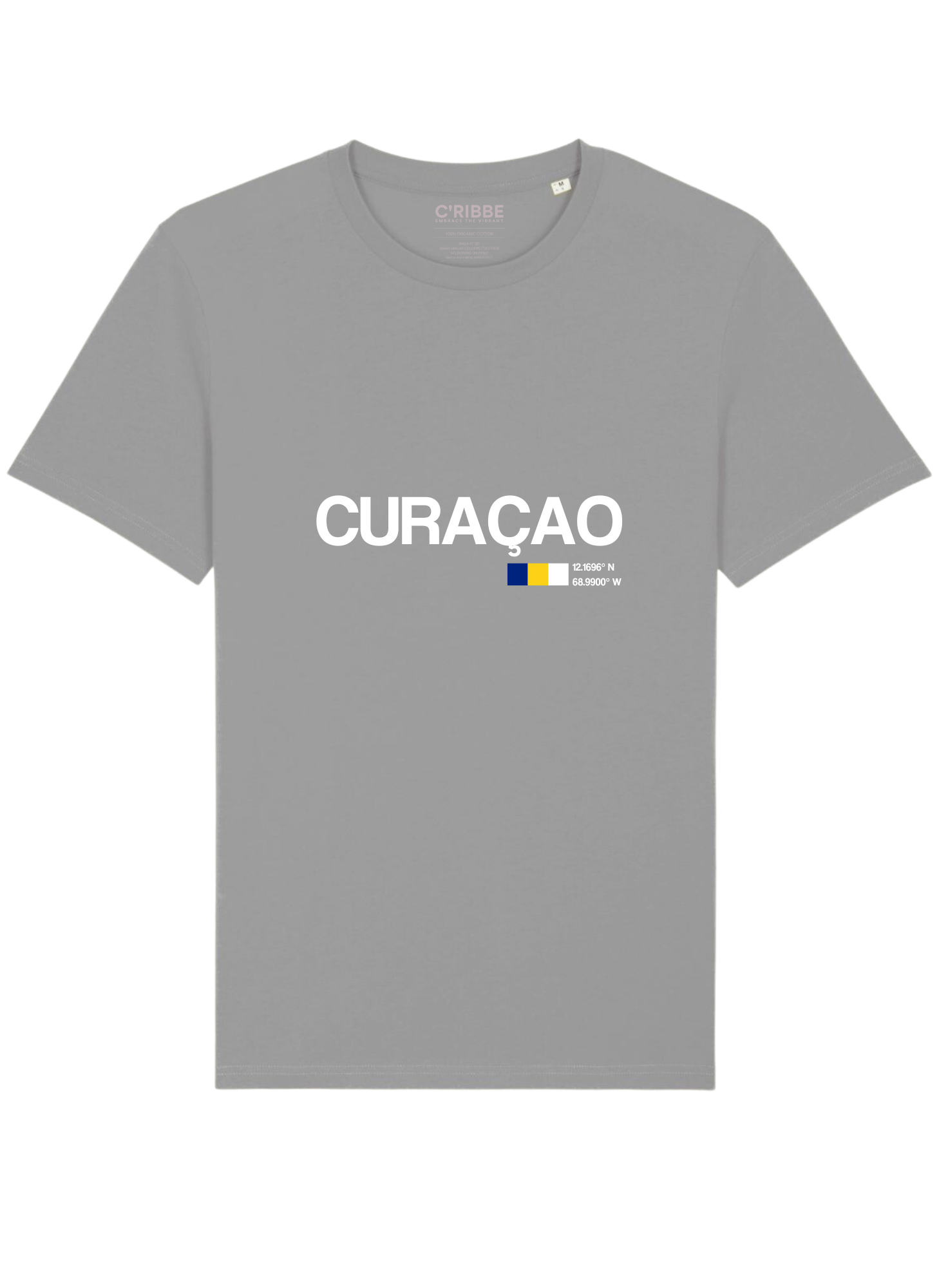 Curaçao Print Unisex Crew Neck T-Shirt, Opal