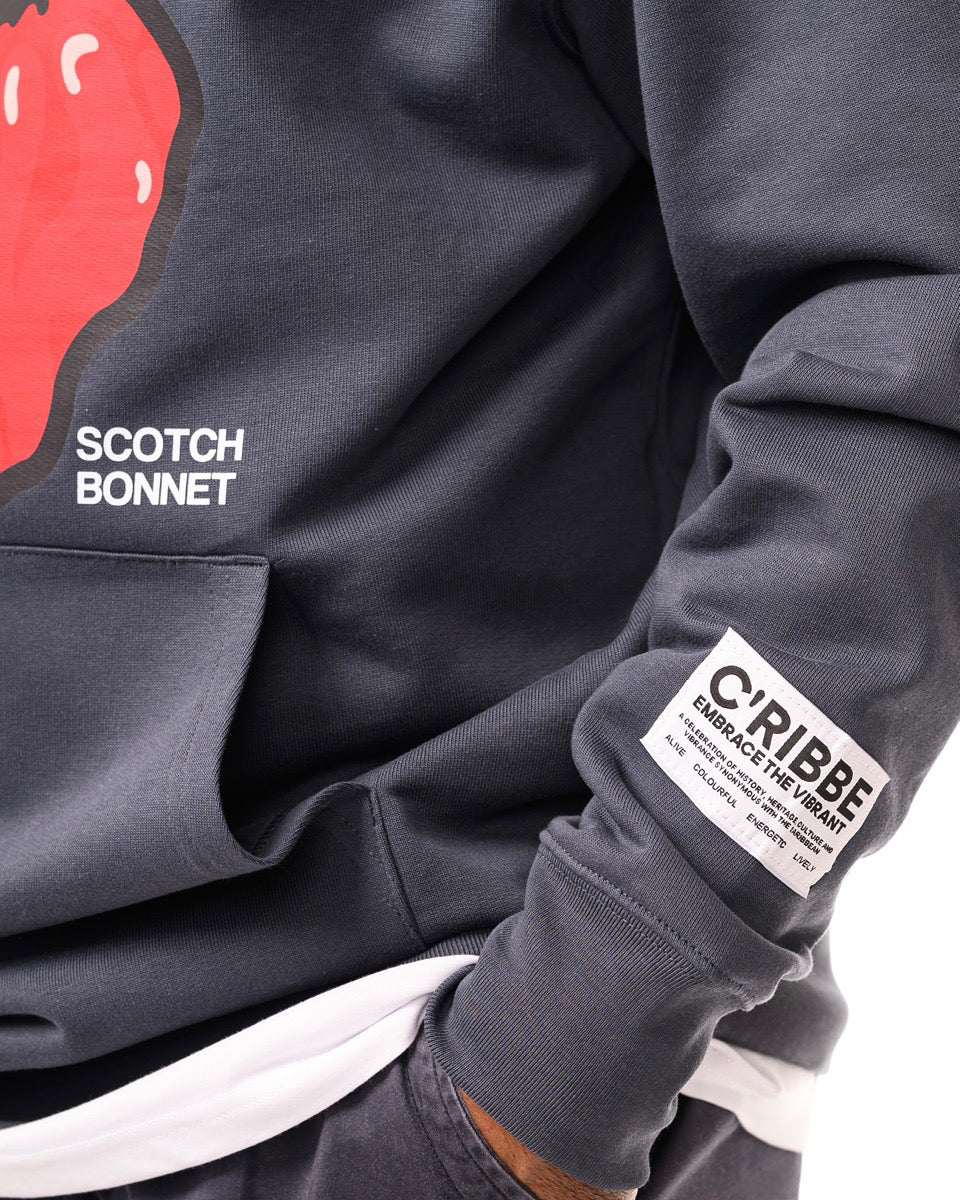 SCOTCH BONNET Sweatshirt Hoodie - India Ink Grey (PRE-ORDER ITEM)