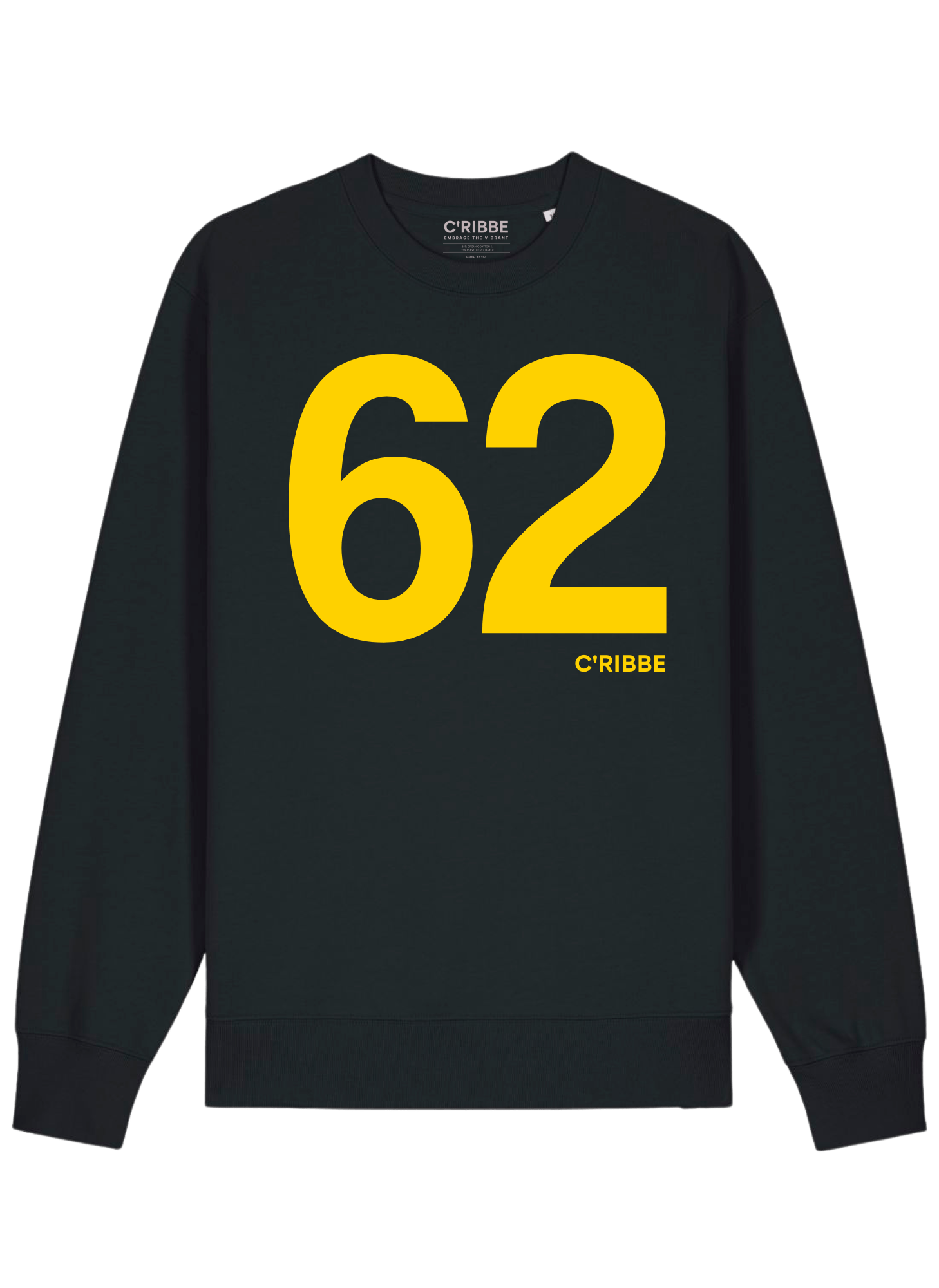 Jamaica Independence '62 Unisex Crew Neck Sweatshirt, Black