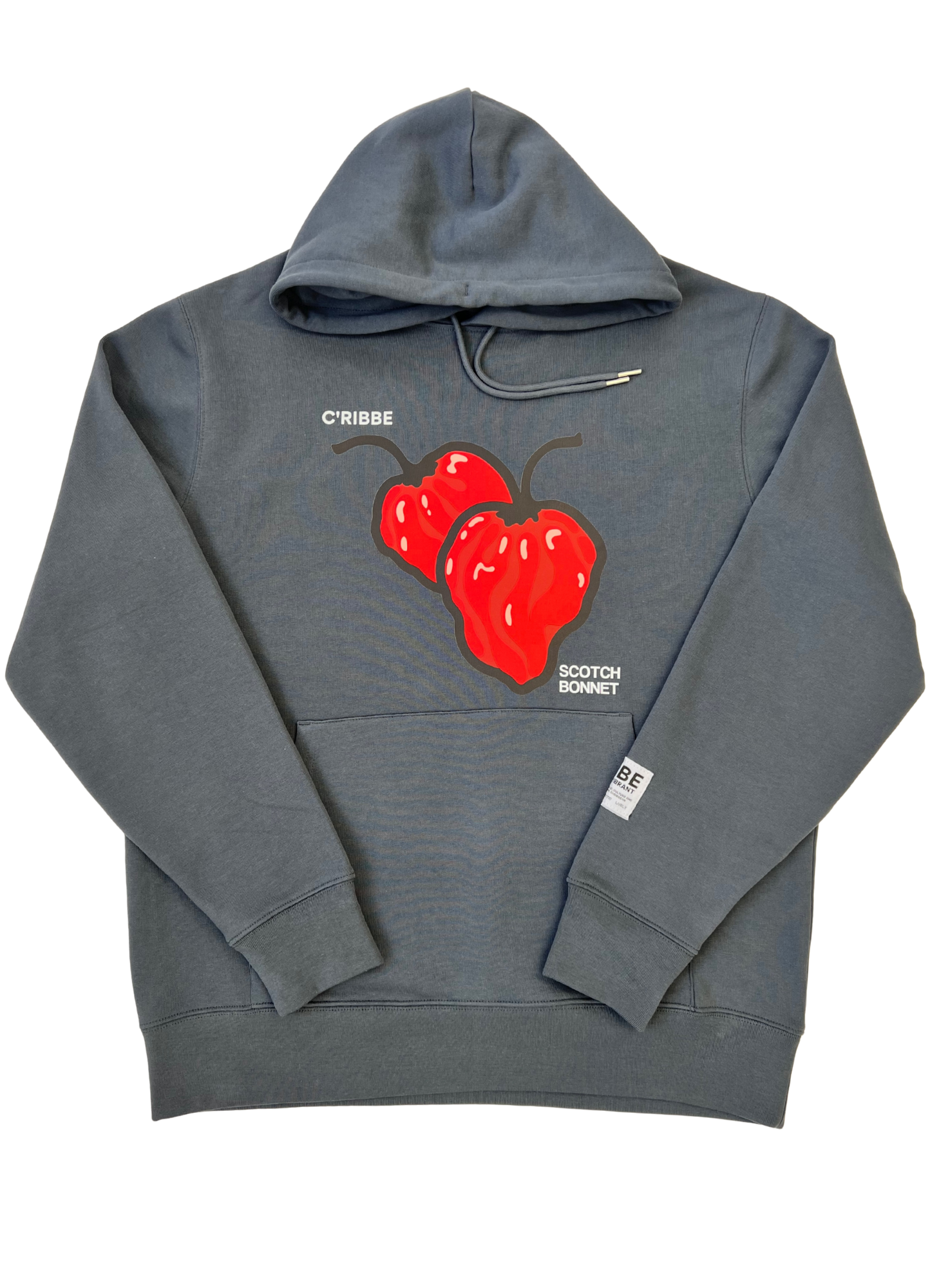 SCOTCH BONNET Sweatshirt Hoodie Front, India Ink Grey