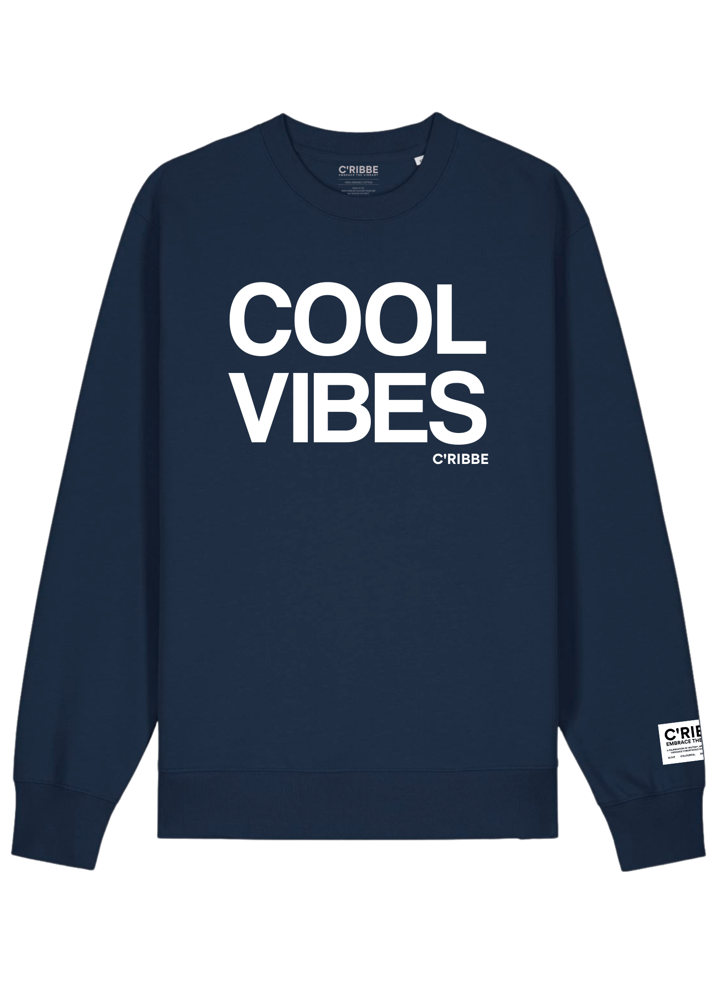 COOL VIBES Print Unisex Sweatshirt, Fiesta