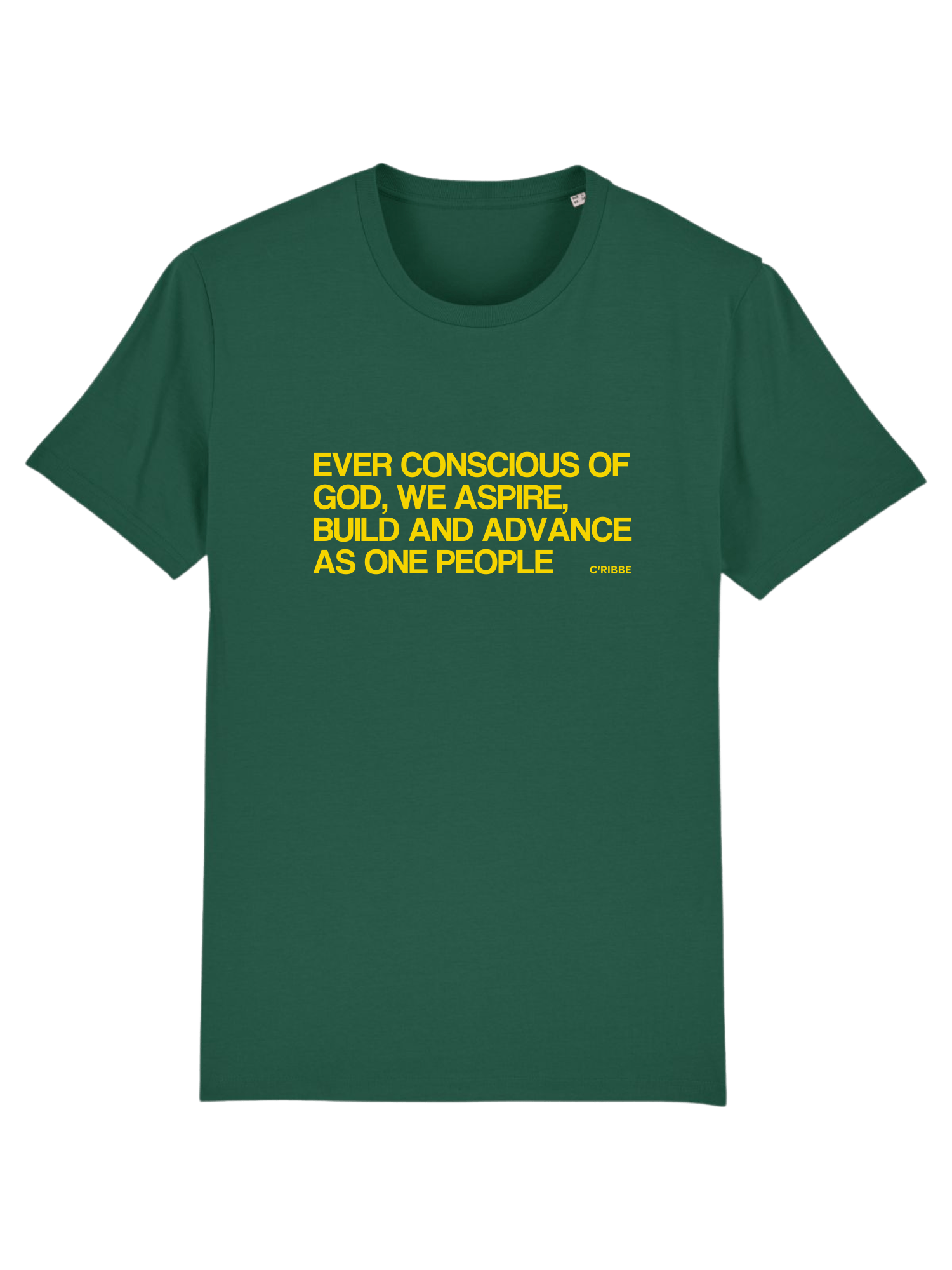 Grenada Motto Unisex Crew Neck T-Shirt Bottle Green