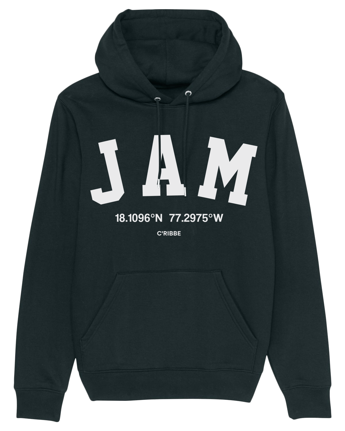 JAMAICA 'JAM' Print Sweatshirt Hoodie, Glazed Green