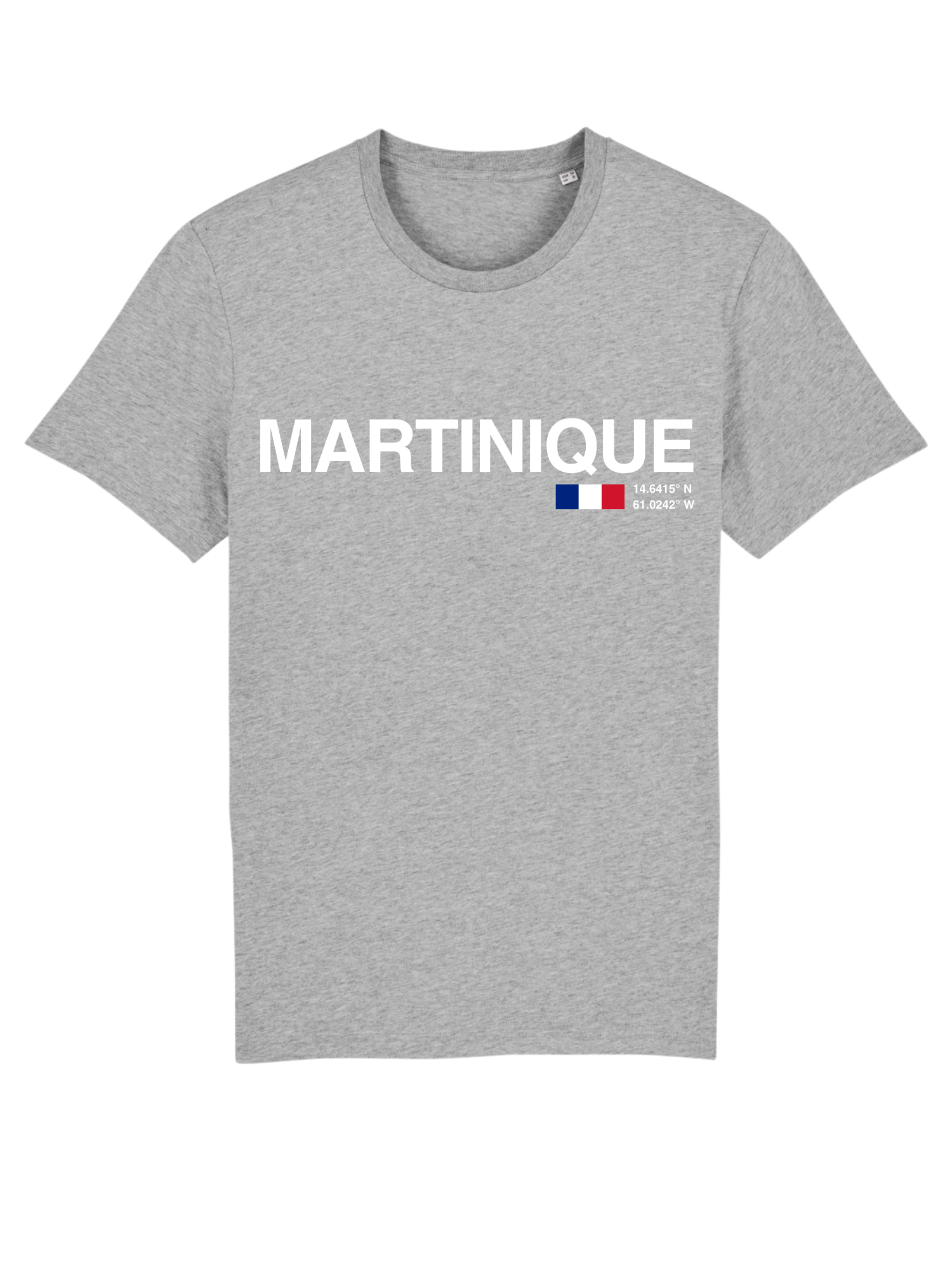 MARTINIQUE Print Unsex Crew Neck T-Shirt Majorelle Blue