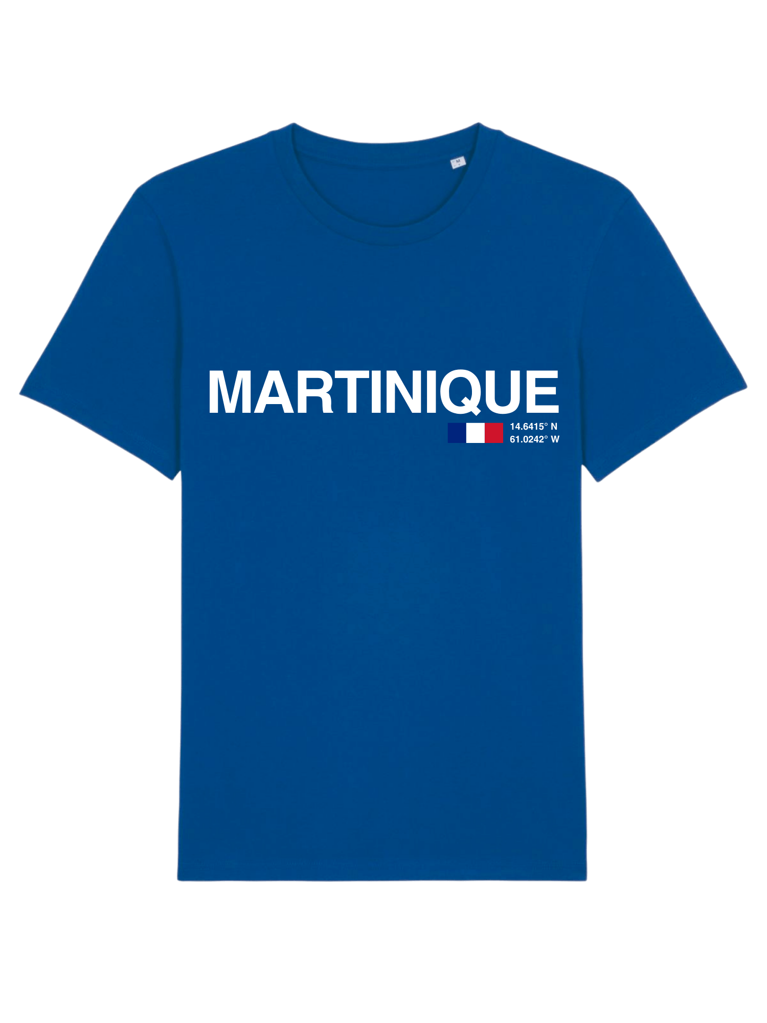 MARTINIQUE Print Unisex Crew Neck T-Shirt Majorelle Blue