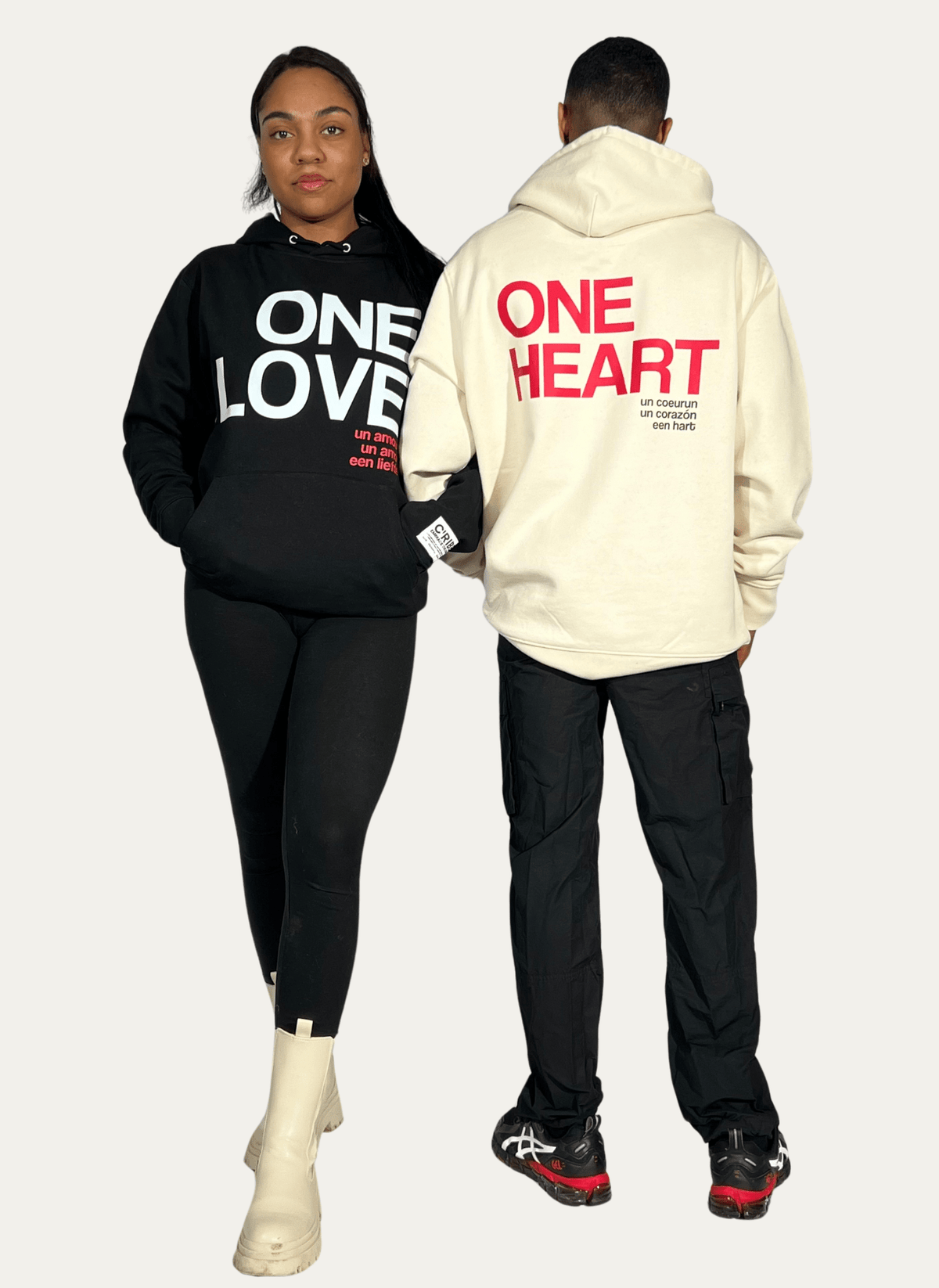 ONE LOVE ONE HEART Sweatshirt Hoodie