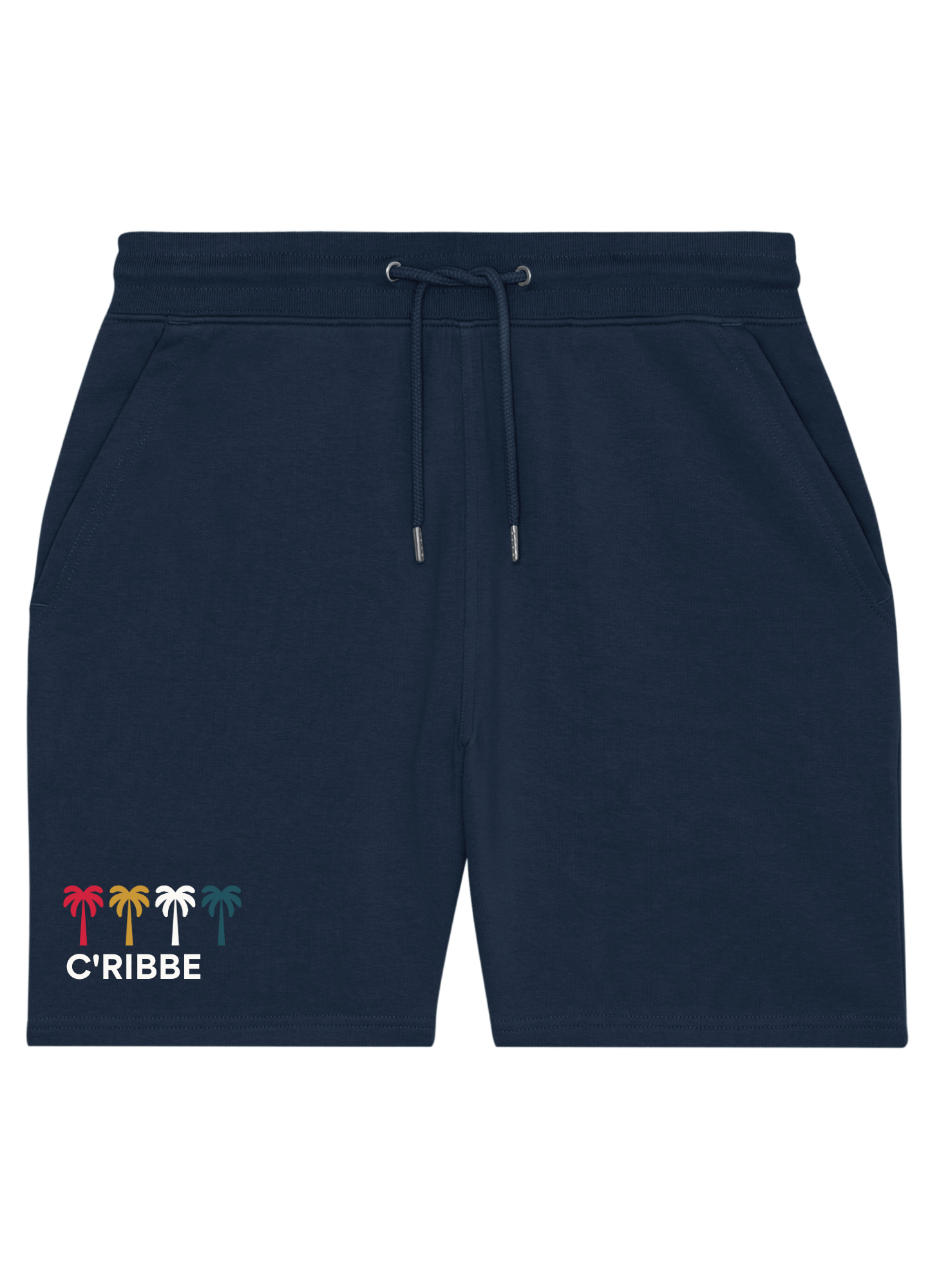 Tropical Paradise Unisex Shorts, French Navy