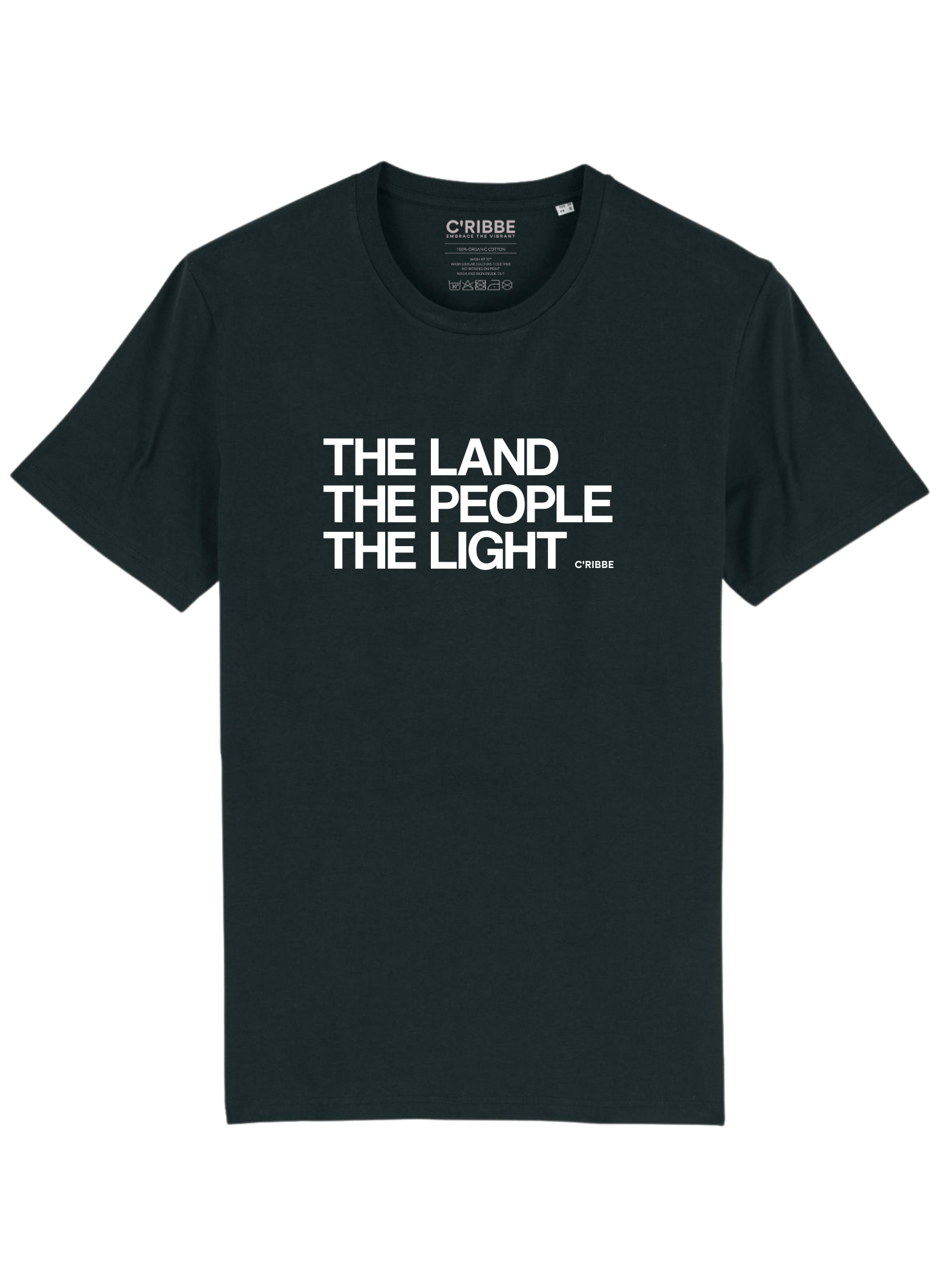 Saint Lucia Motto Unisex Crew Neck T-Shirt Black