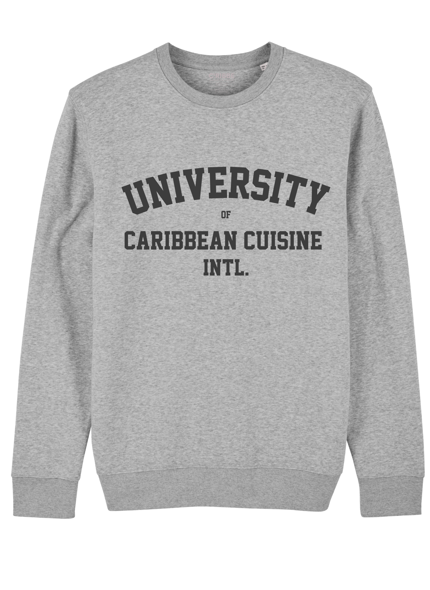 University of Caribbean Cuisine Intl. Unisex Crew Neck Sweatshirt, Black